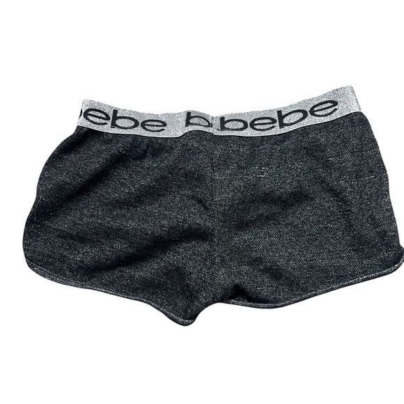 Bebe Shimmer Shorts Bottom Y2K Womans Size L - Picture 2 of 4